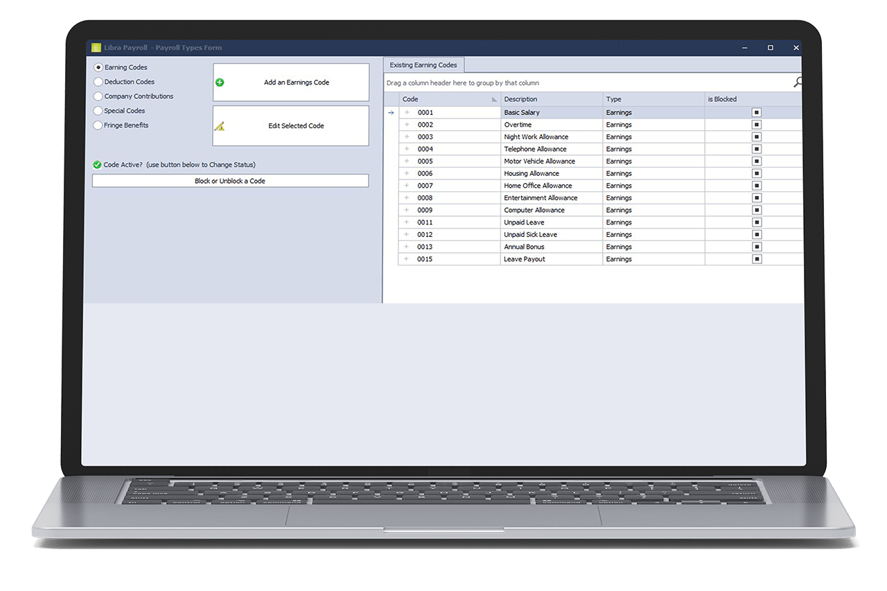Payroll Module Papas Software Accounting Payroll Secretarial And